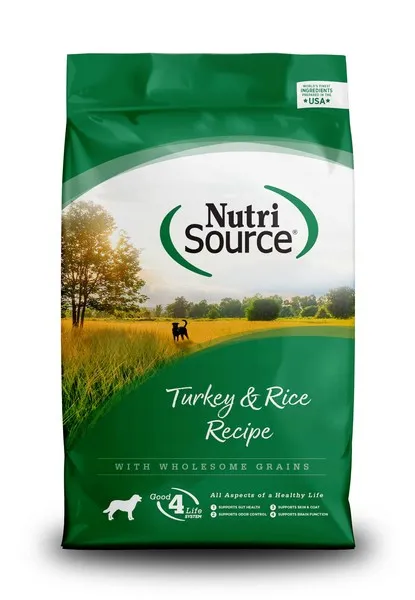 12 Lb Nutrisource Adult Dog Turkey & Rice - Food